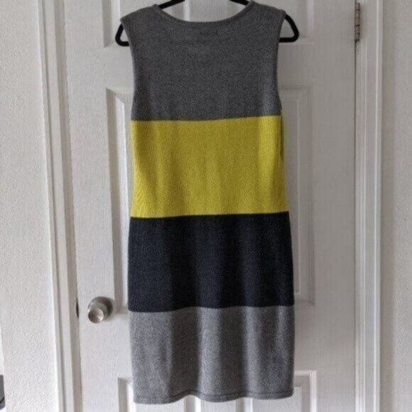 Calvin Klein Cheerful and cute Colorblock Knit Sleeveless Dress L EUC - Picture 5 of 8